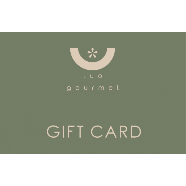 Gift card di Tuo Gourmet gift card, carta regalo da 20, 50, 100 e 200 euro da spendere su TuoGourmet